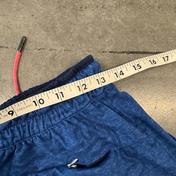 Vintage Y2K Chubbies Drawstring Tropical Print Blue Athletic Short 5.5" Medium - Picture 4 of 5